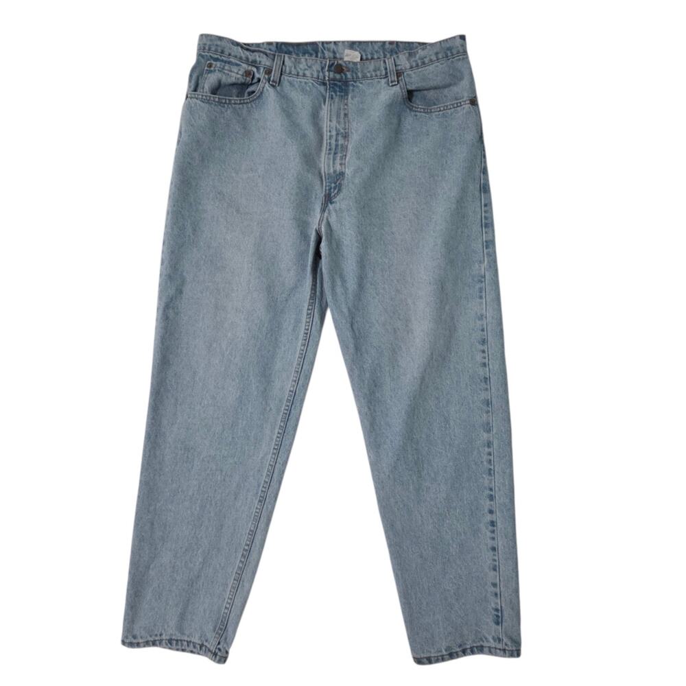VTG Levis 550 Jeans Mens 42x30 Relaxed Fit Tapered Leg Made In USA Blue Denim